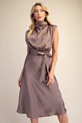 GLAM DRESS BROWN