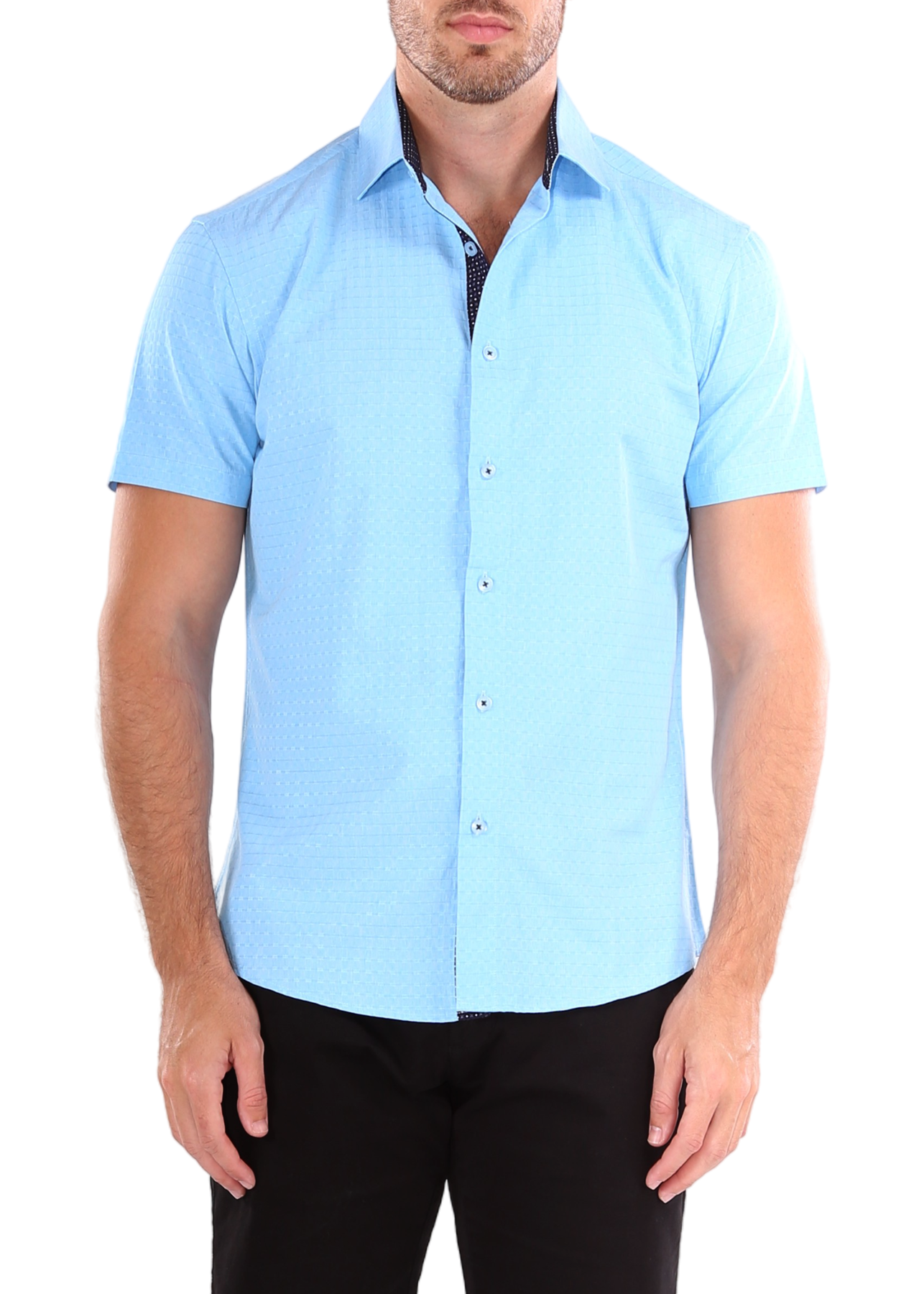 BESPOKE SHIRT S/S BLUE208310