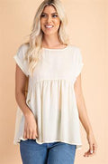 GLAM BLOUSE S/S CREAM208540