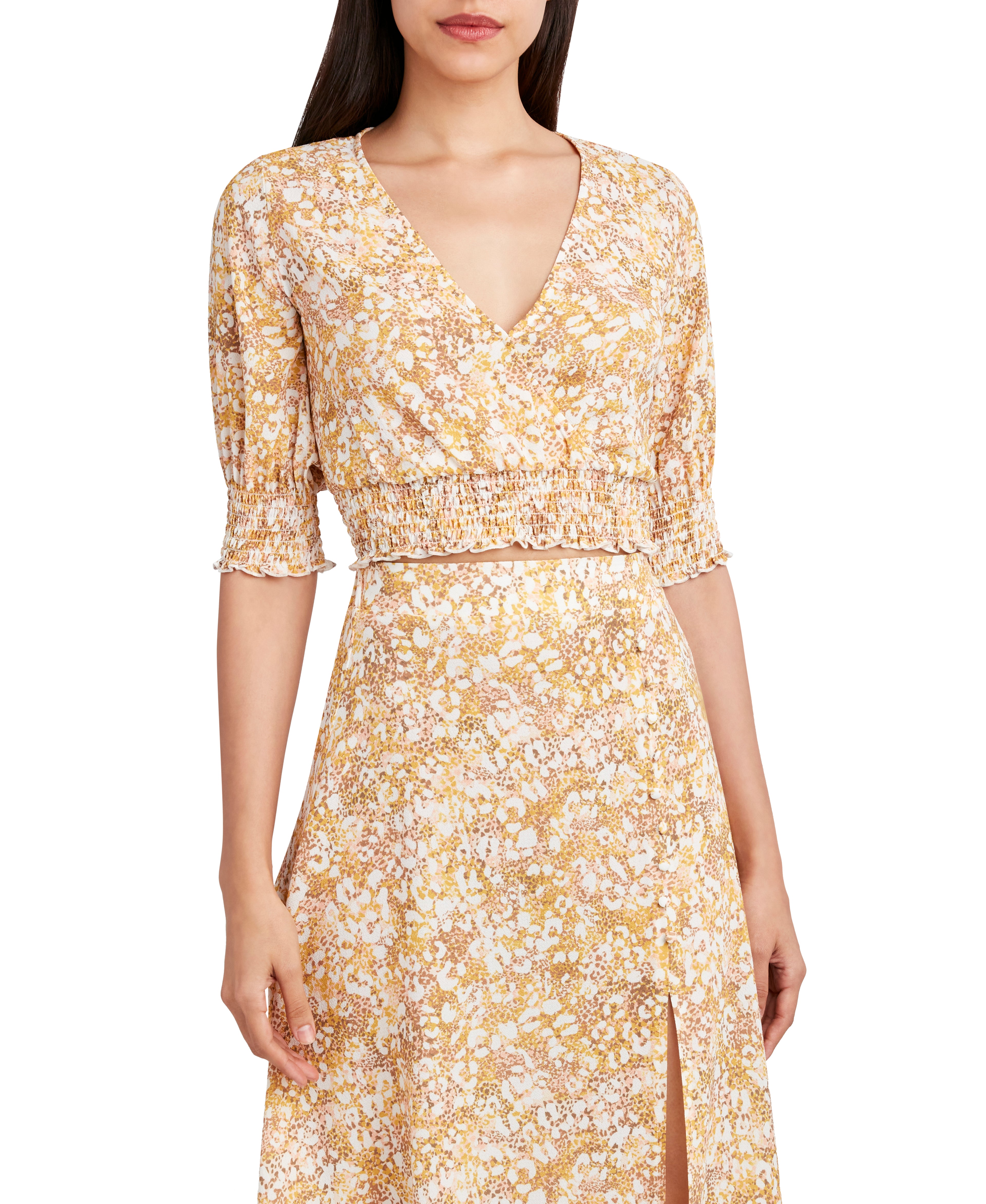 BCBG BLOUSE S/S ANIMAL209379