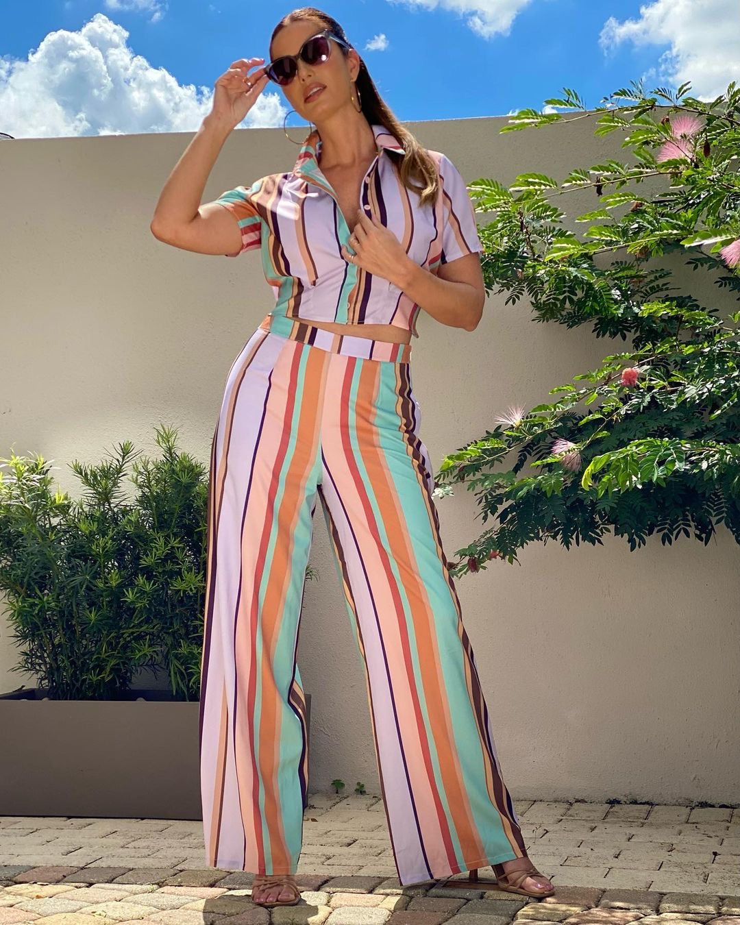 THE MOON BLOUSE S/S MULTI209806