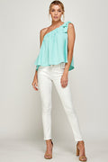 CARAMELA BLOUSE S/S MINT213194