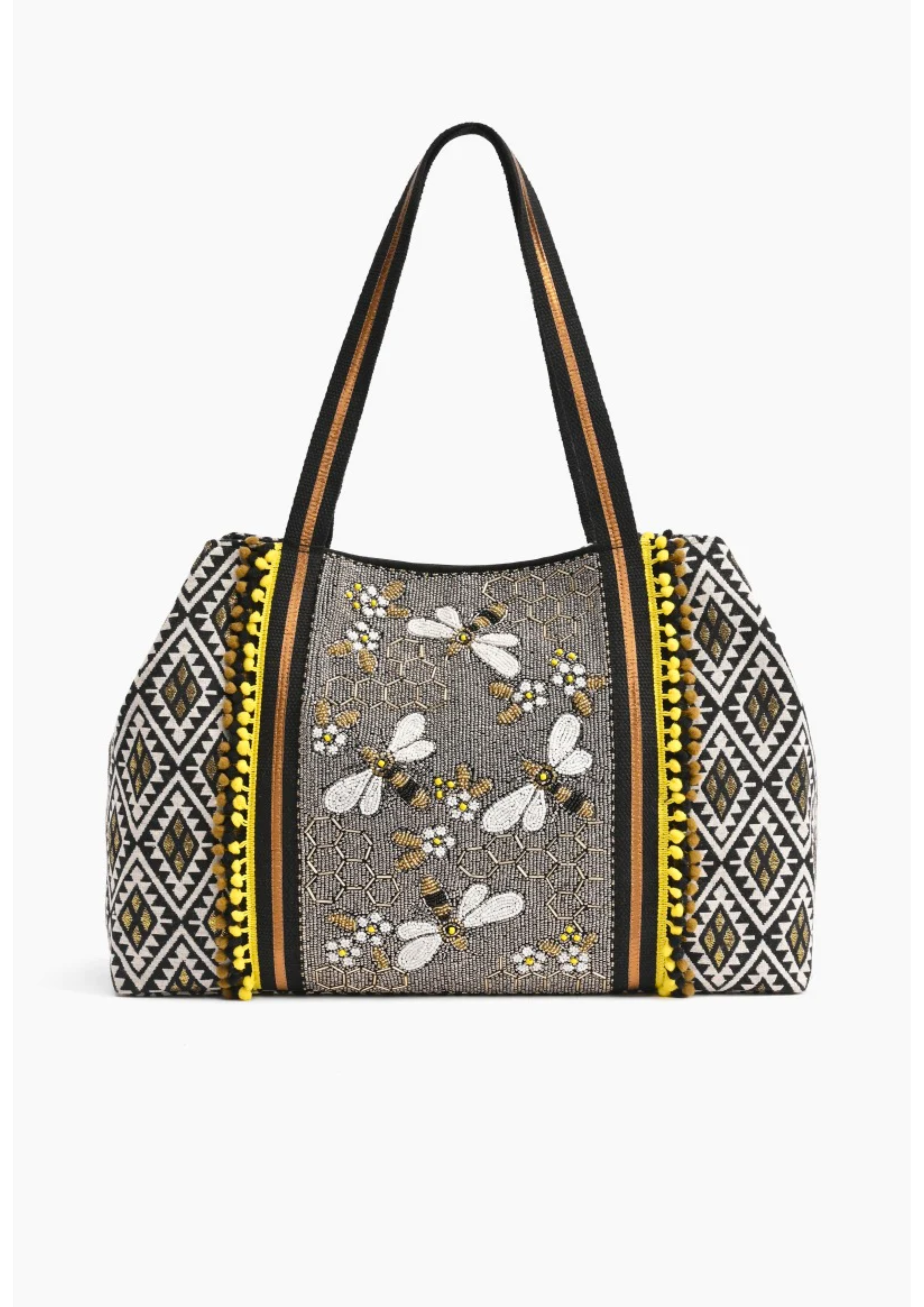 A & BEYOND HONEY BEE EMB TOTE215318