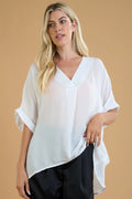 GLAM BLOUSE S/S WH218233