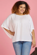 GLAM BLOUSE S/S WH218811