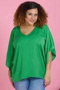 GLAM BLOUSE S/L GREEN218817