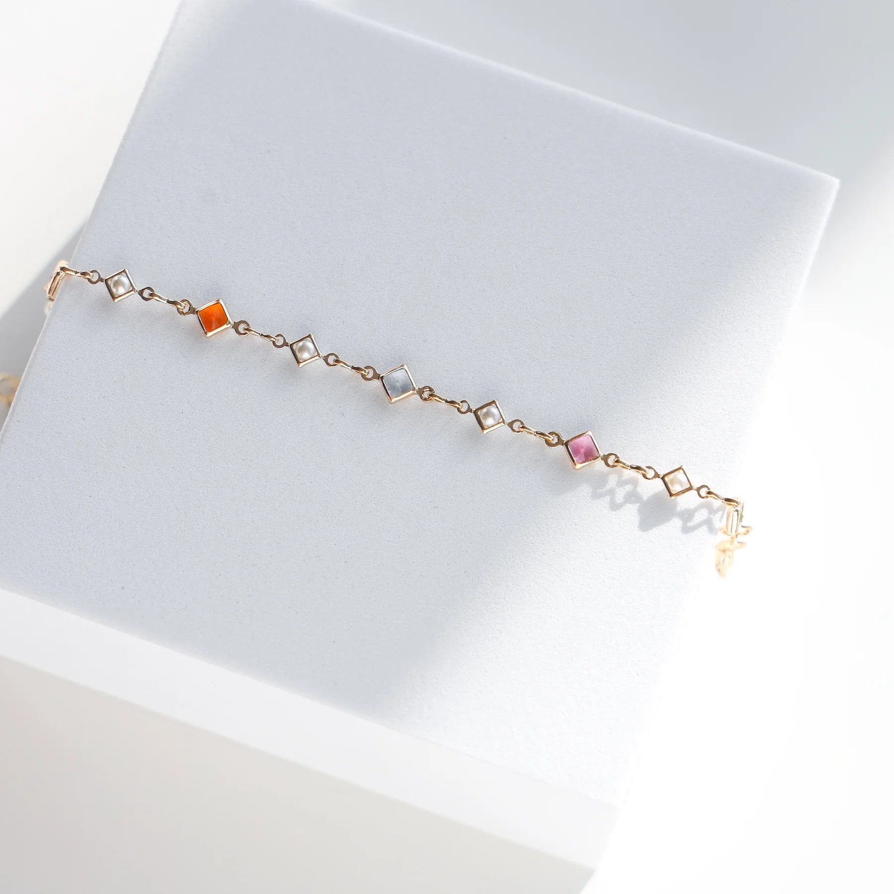 M16 PASTEL  & PEARL BRACELET219513