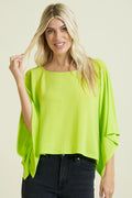 GLAM BLOUSE 3/4 LIME219675