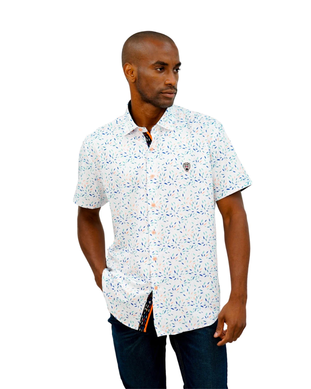 M.CHUCK SHIRT S/S FIREWKS219856