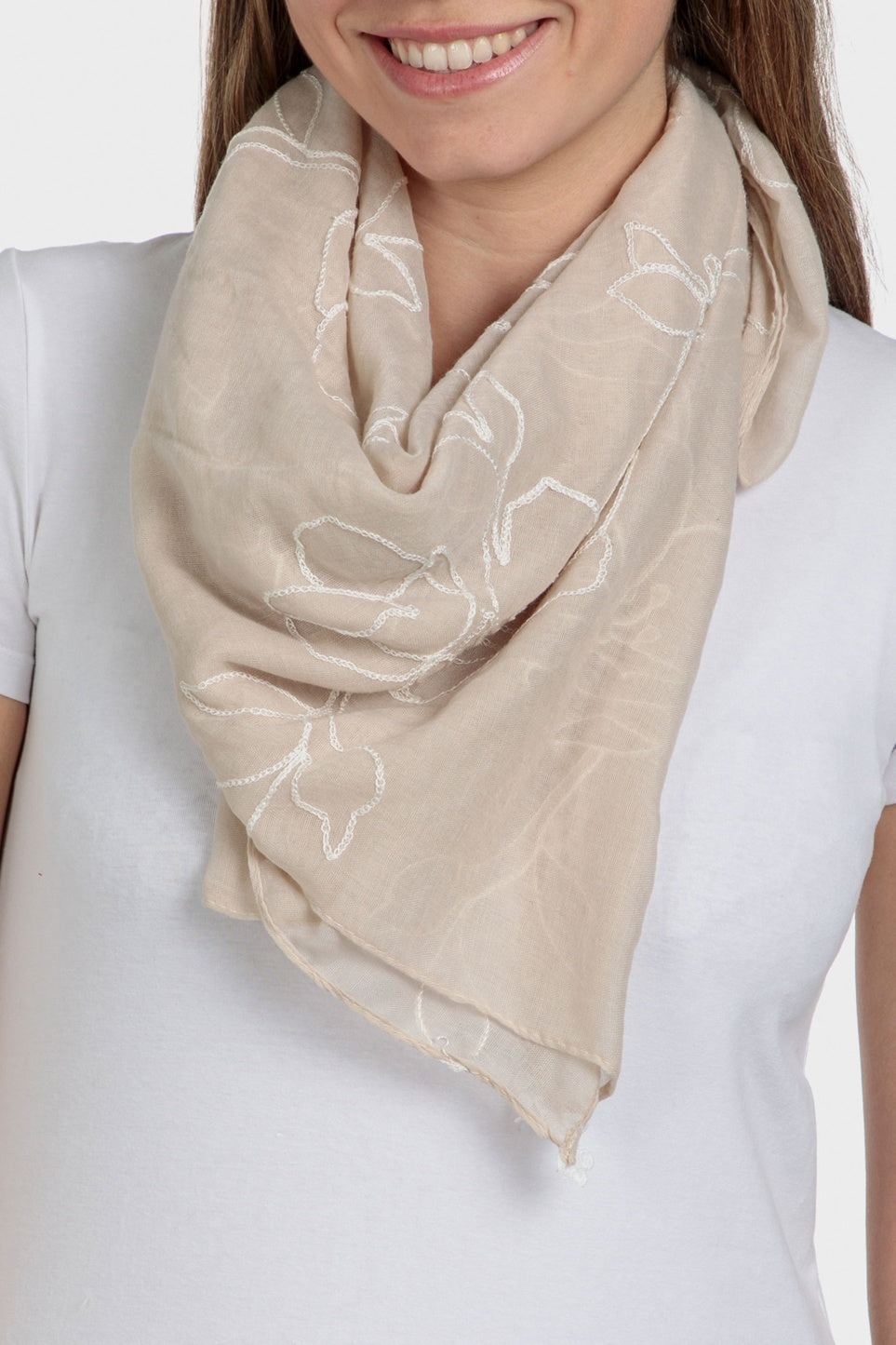 P.ROMA PASHMINA BORD BG SAND220151