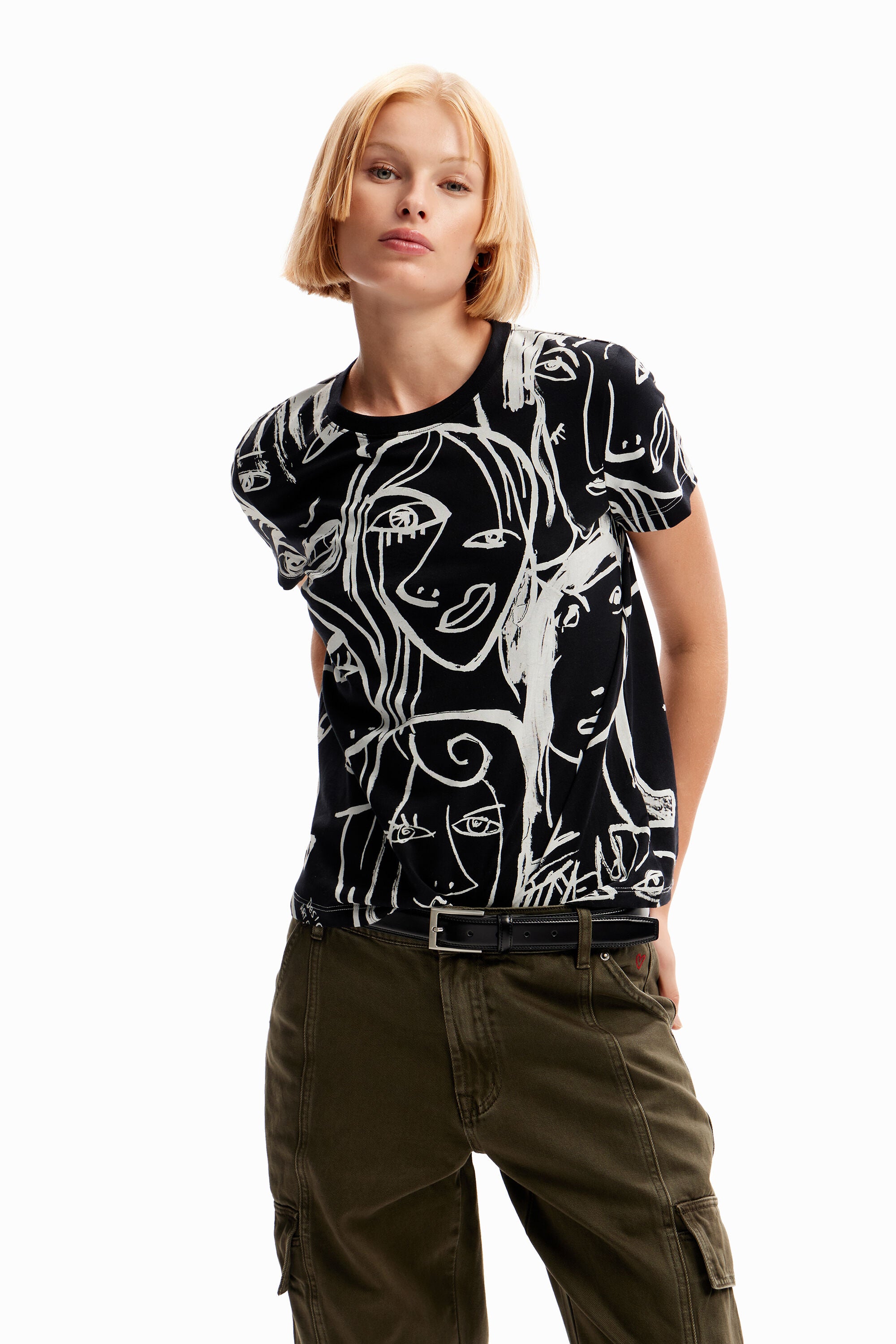 DESIGUAL TOP L/S BLK221528