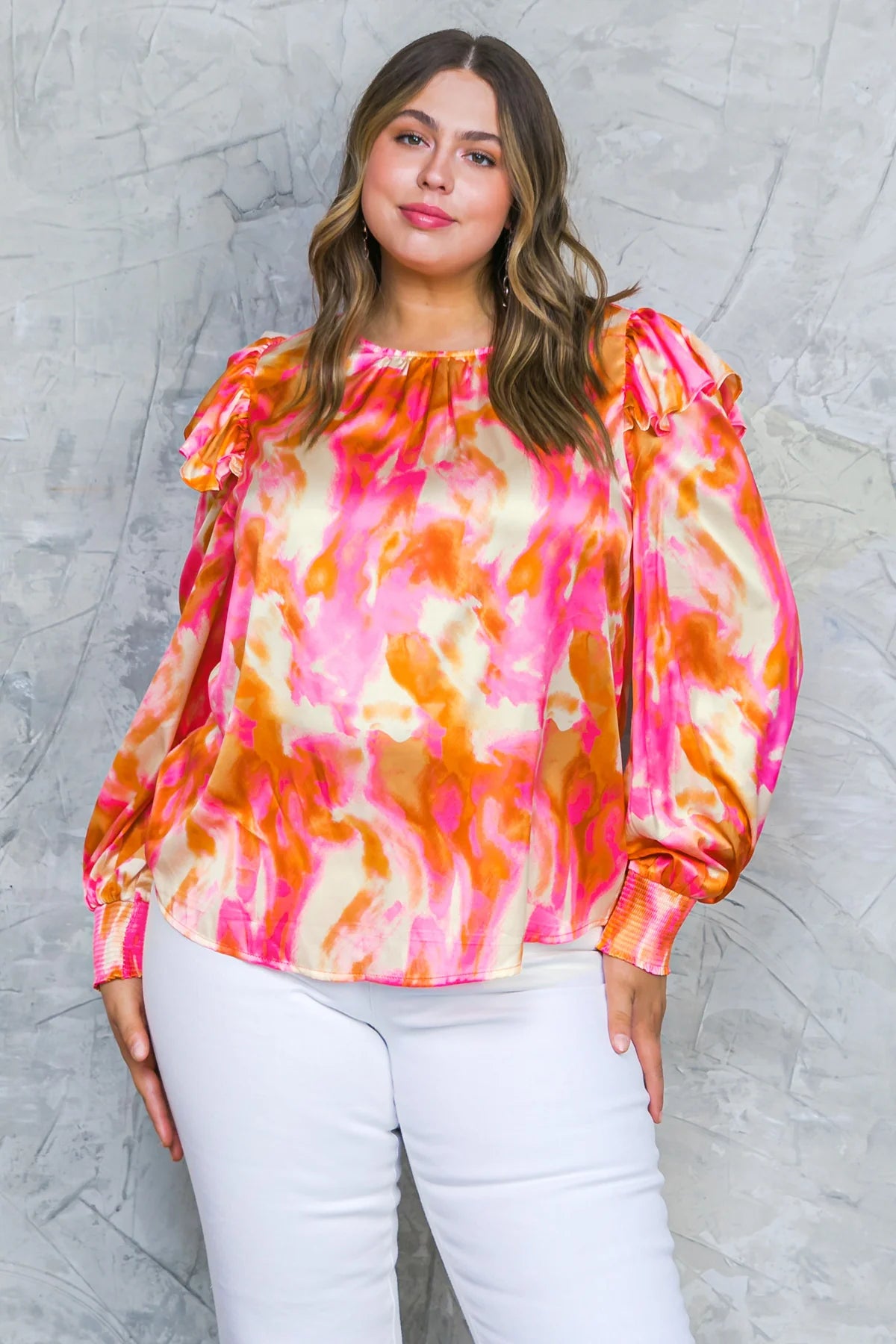 TOMATE BLOUSE L/S PK/BR223117