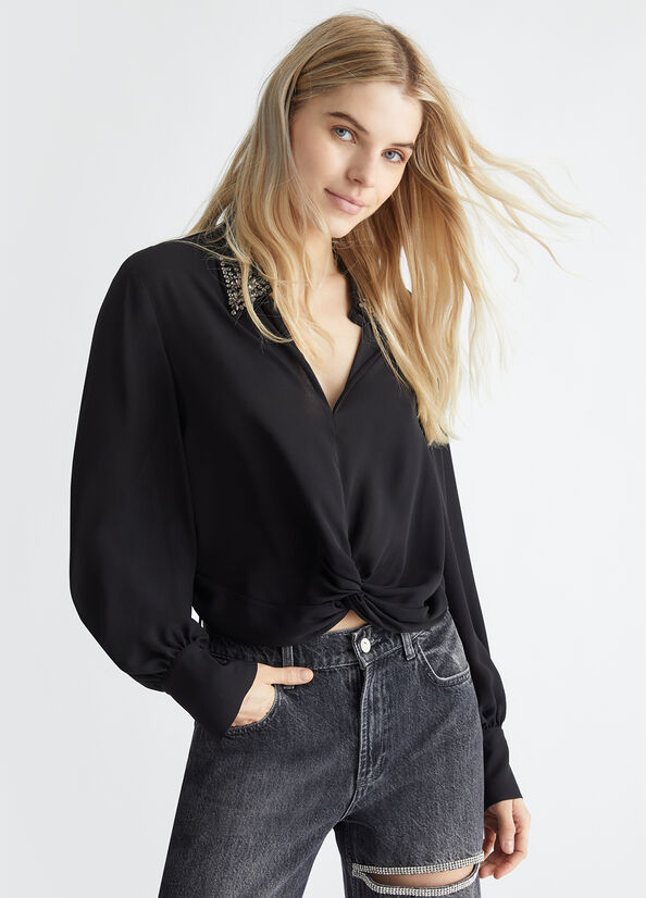 LIUJO  TUNIC L/S BLK224993