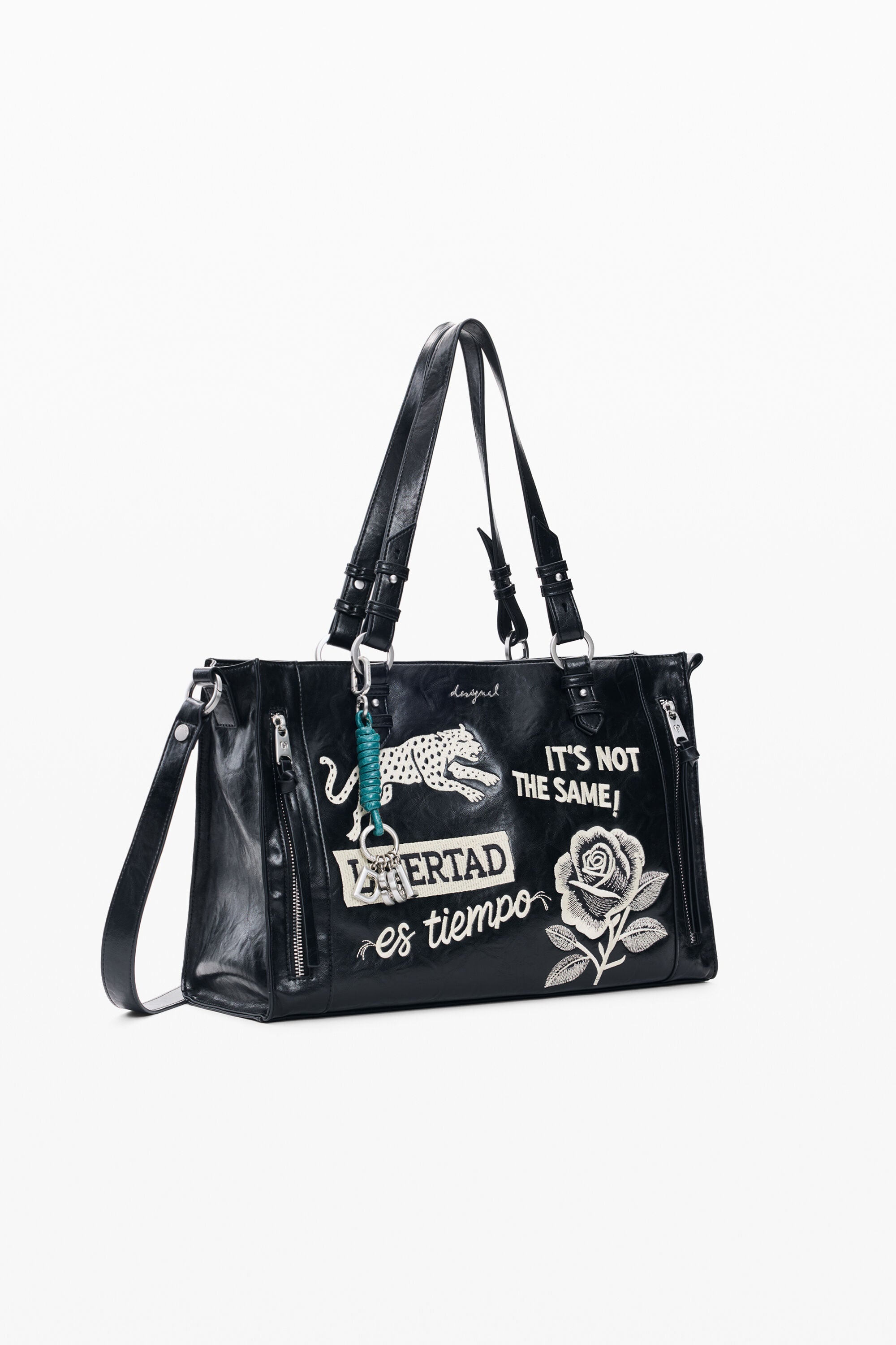 DESIGUAL - Bolso Bordados Shopper