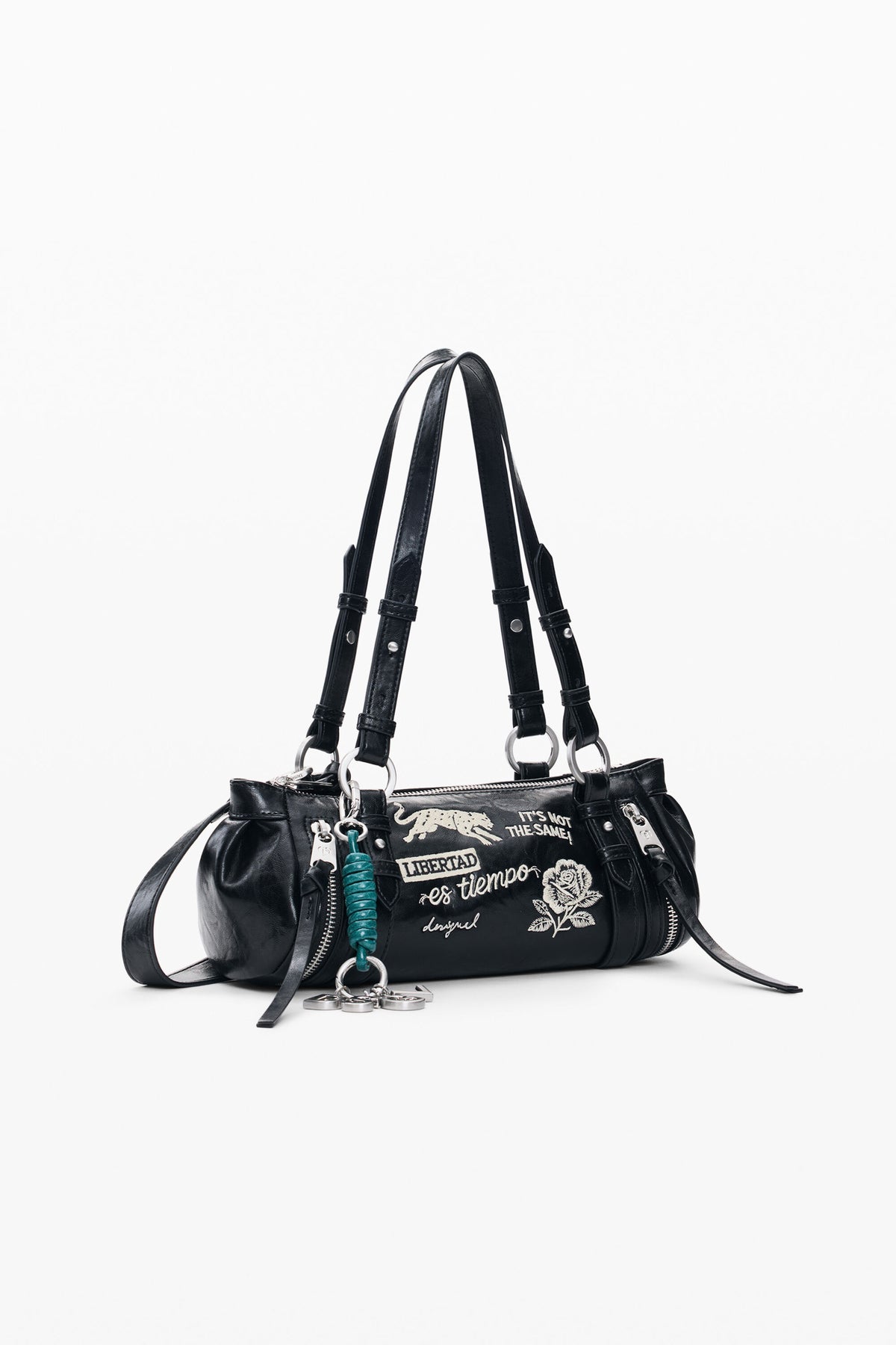 DESIGUAL - Bolso bordados mediano