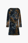 DESIGUAL - Vestido corto flocado