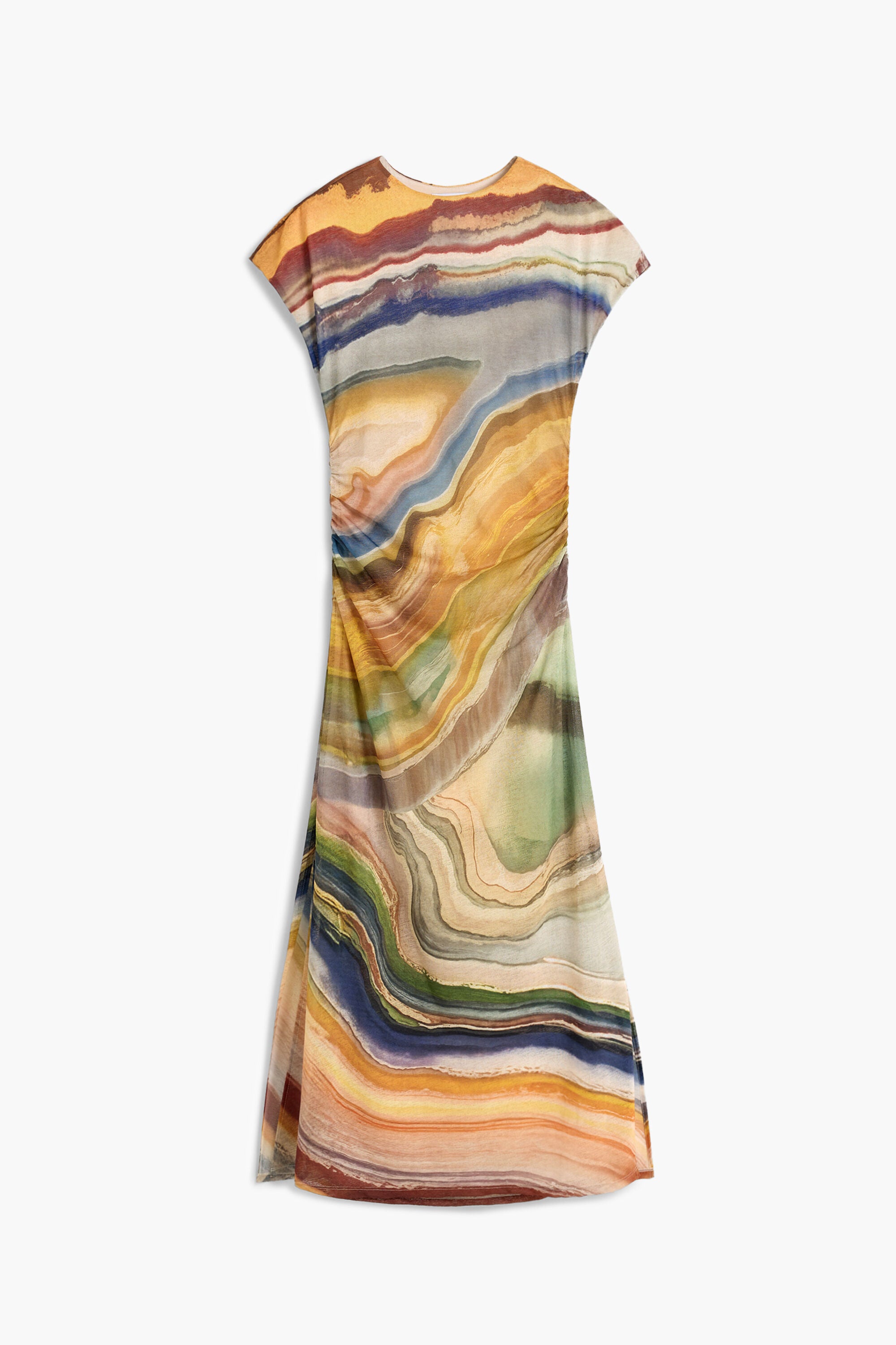 DESIGUAL - Vestido Punto Manga Corta