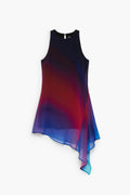 DESIGUAL - Vestido tul asimétrico