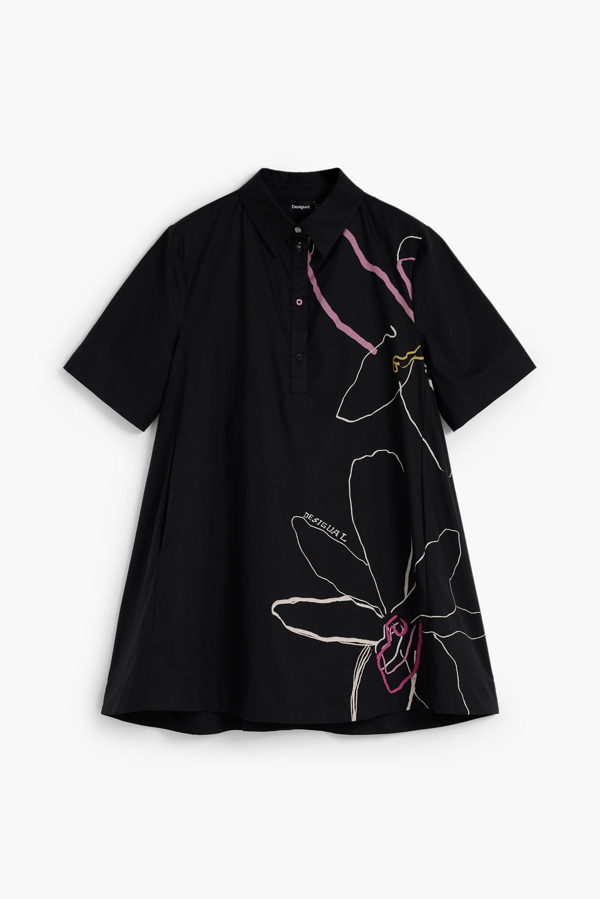 DESIGUAL - Vestido Corto Flores