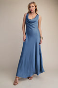 Glam Satin Maxi Dress