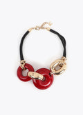 LOLA RED GOLD NECKLACE