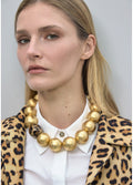 LOLA BEAD ANIMAL PRINT NECKLACE