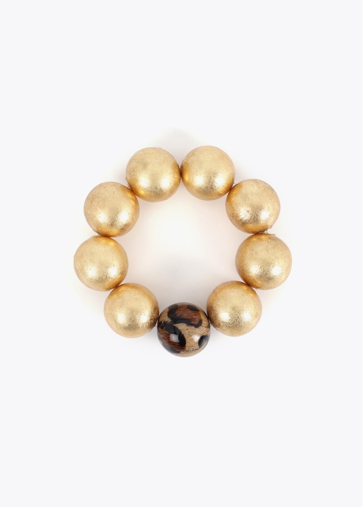 LOLA BEAD GOLD ANIMAL PRINT