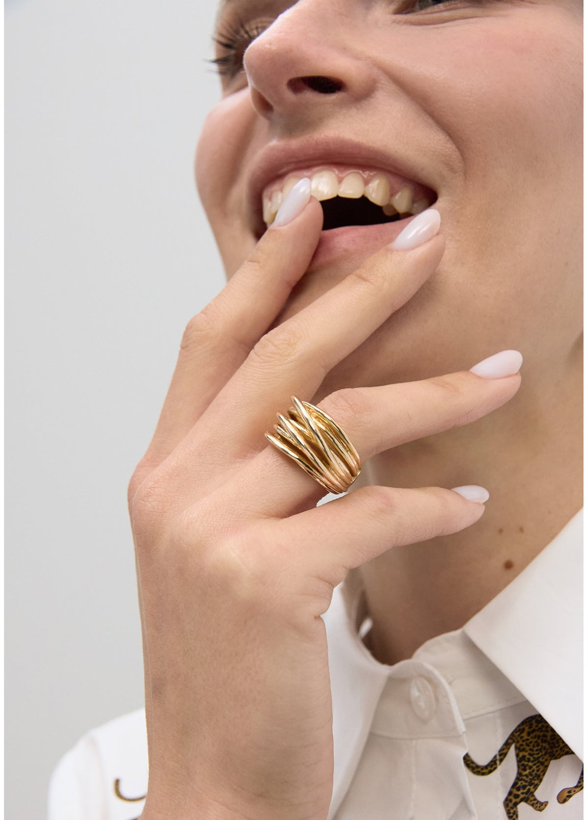 LOLA GOLD MULTI BAND RING