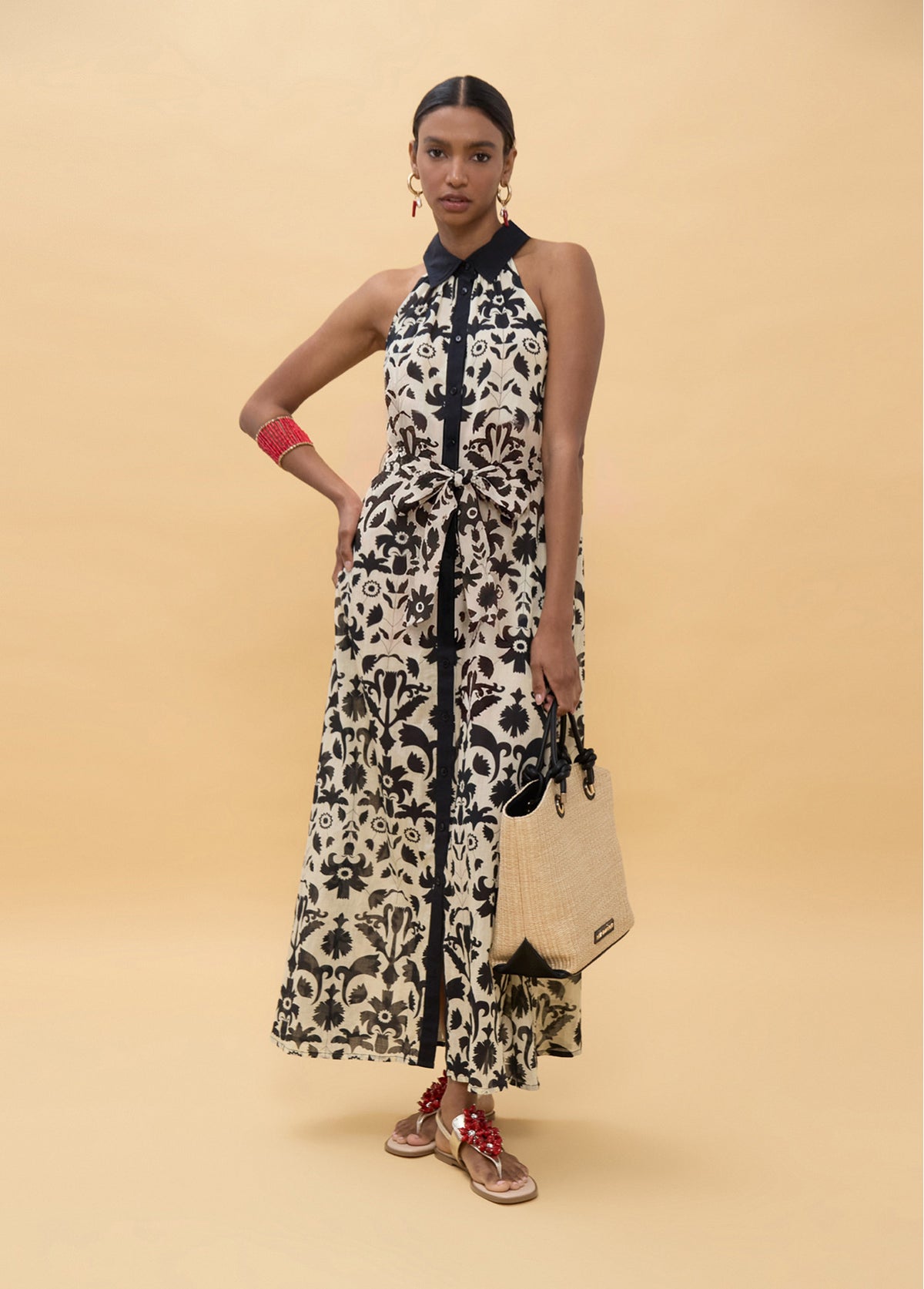 LOLA LONG PATTERN DRESS