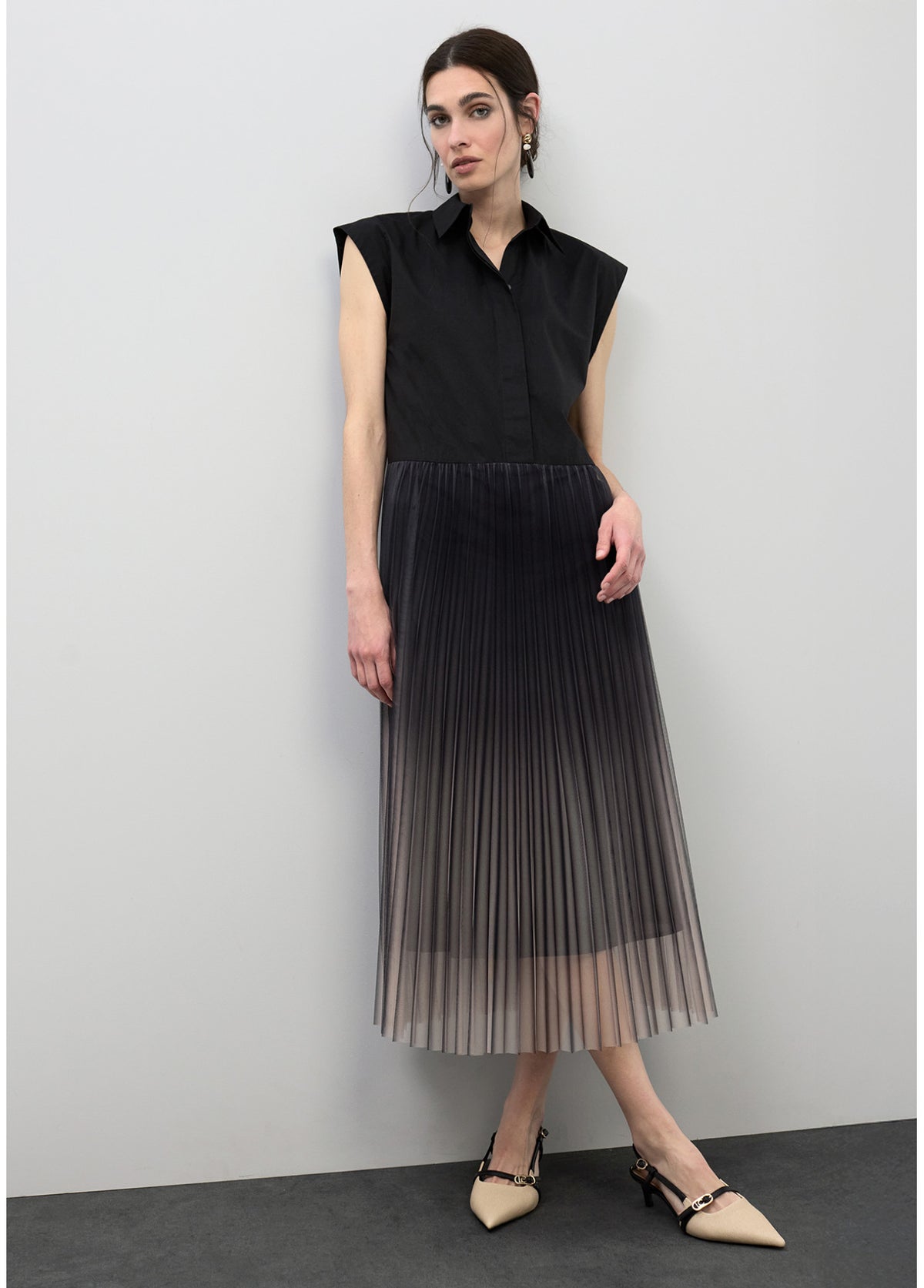 LOLA BLACK GRADIENT DRESS