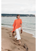 LOLA ORANGE CAPE BLOUSE