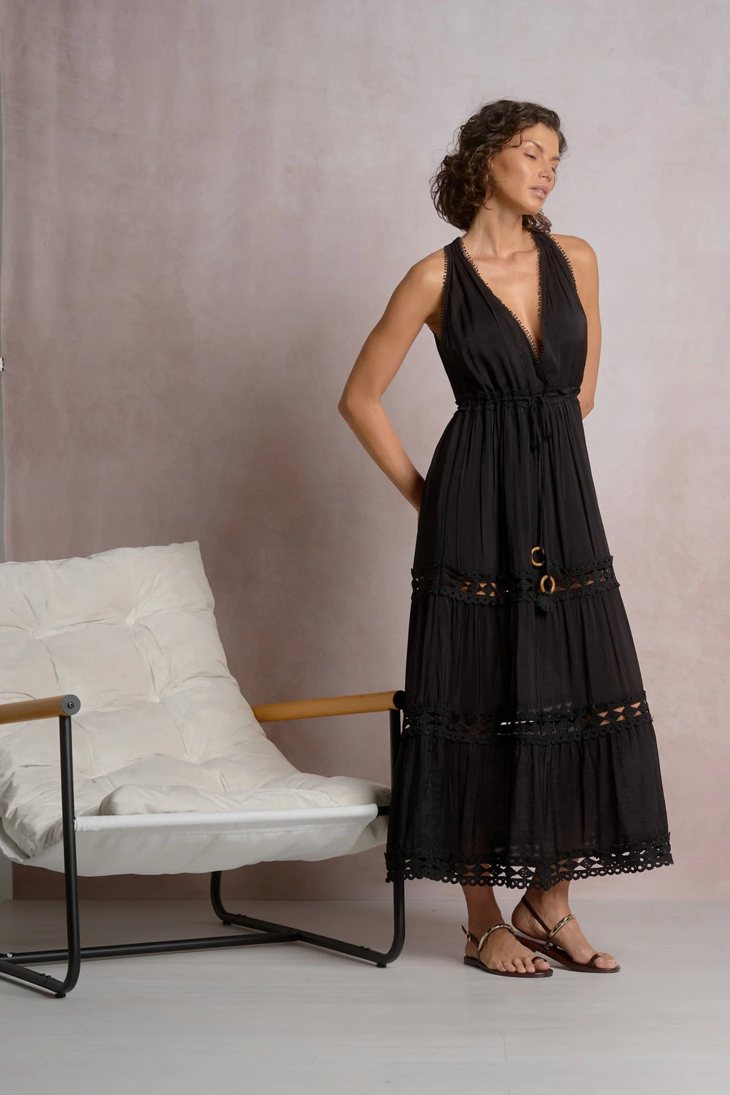ELAN MAXI DRESS BLK