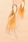 Levium Earring Feather - Orange