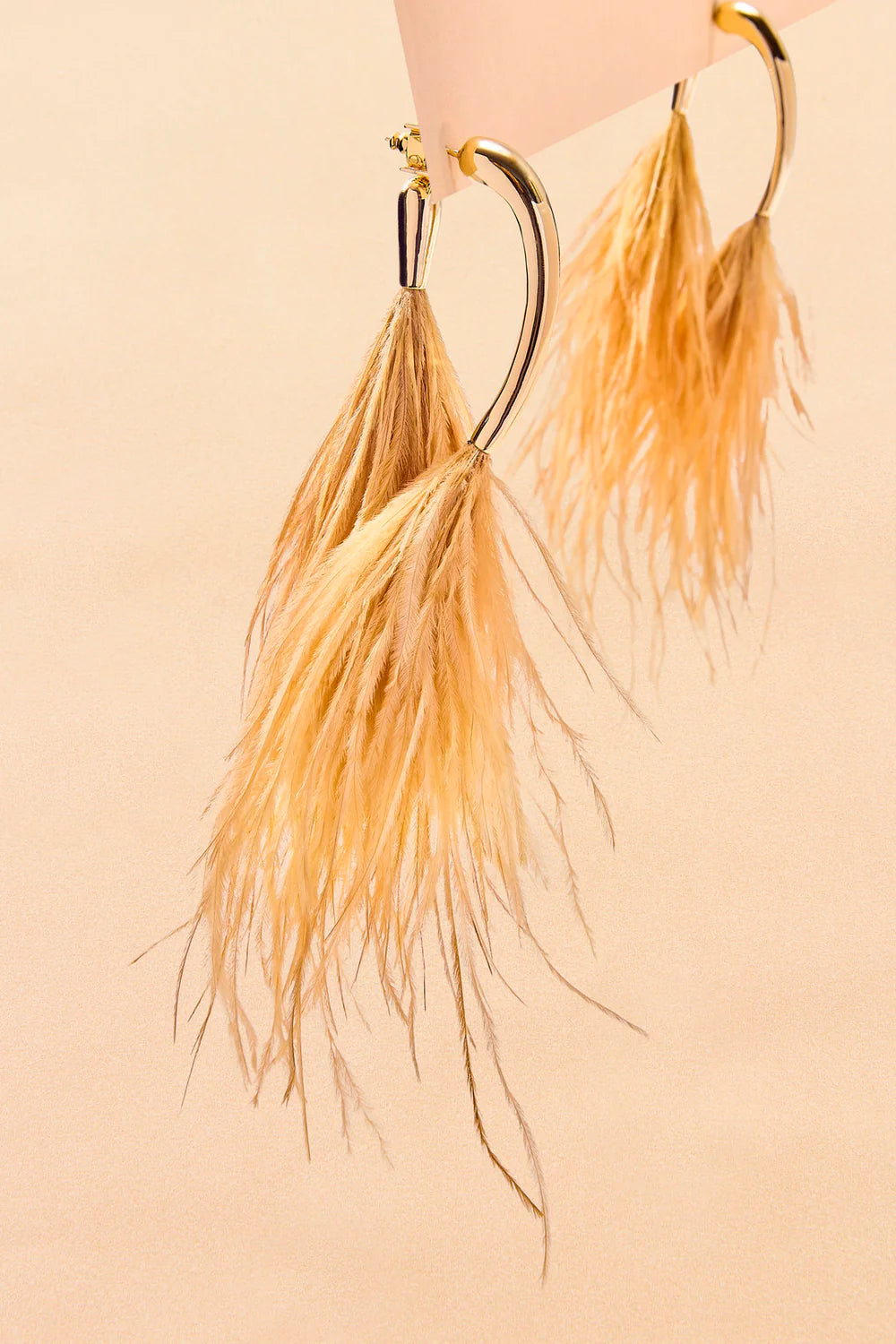 Levium Earring Feather - Orange