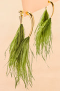 Levium Earring Feather - Green