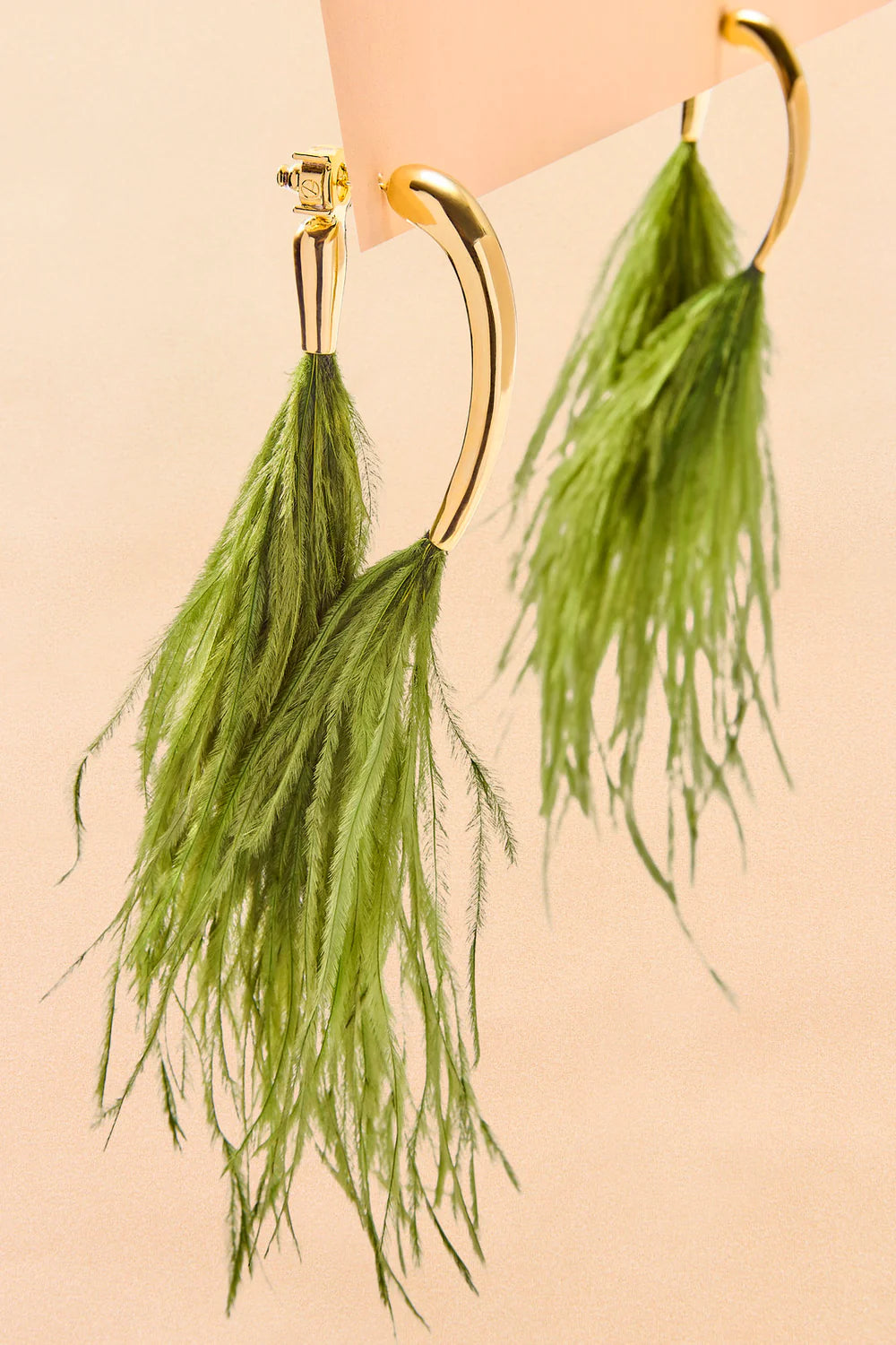 Levium Earring Feather - Green